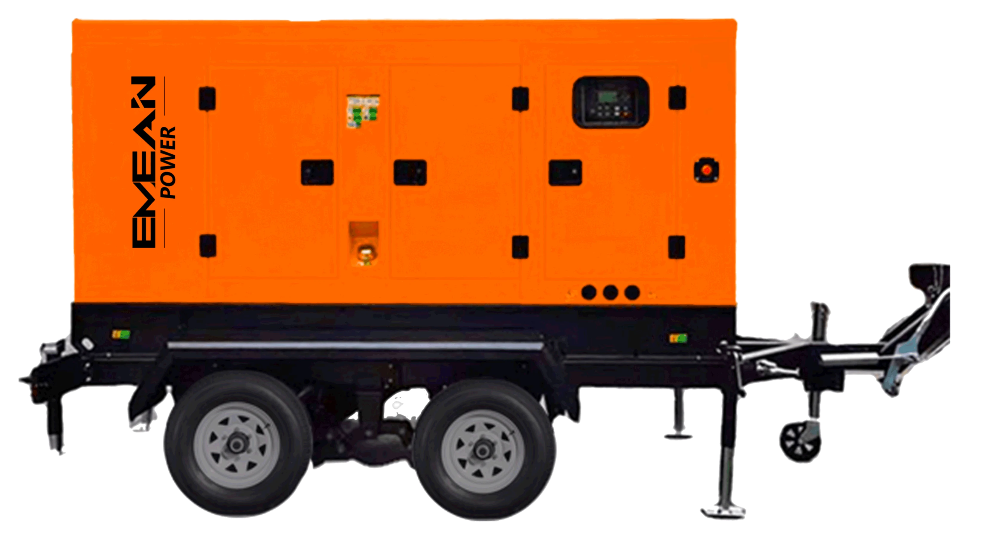 Mobile Generator With Four-wheel Trailer